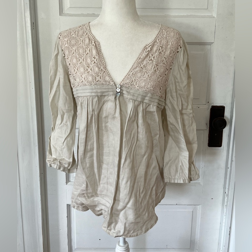 Malvin | I Love Linen Crochet Top